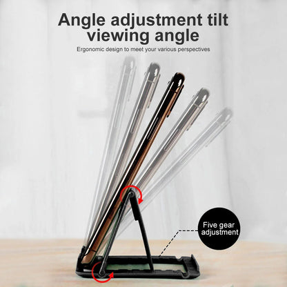 Portable Desktop Phone Tablet Stand Folding Holder Flexible Foldable Smartphone Mobile Phone Bracket  Lazy Desk Stand