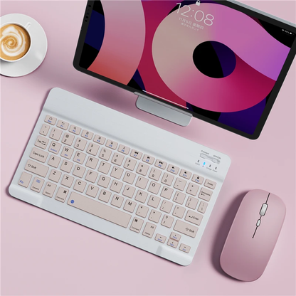 Wireless Bluetooth Keyboard & Mouse Combo — Ultra-Slim, Multi-Device, iOS/Android/Windows