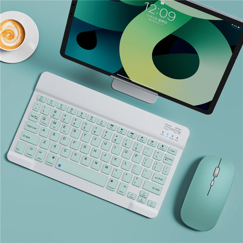 Wireless Bluetooth Keyboard & Mouse Combo — Ultra-Slim, Multi-Device, iOS/Android/Windows